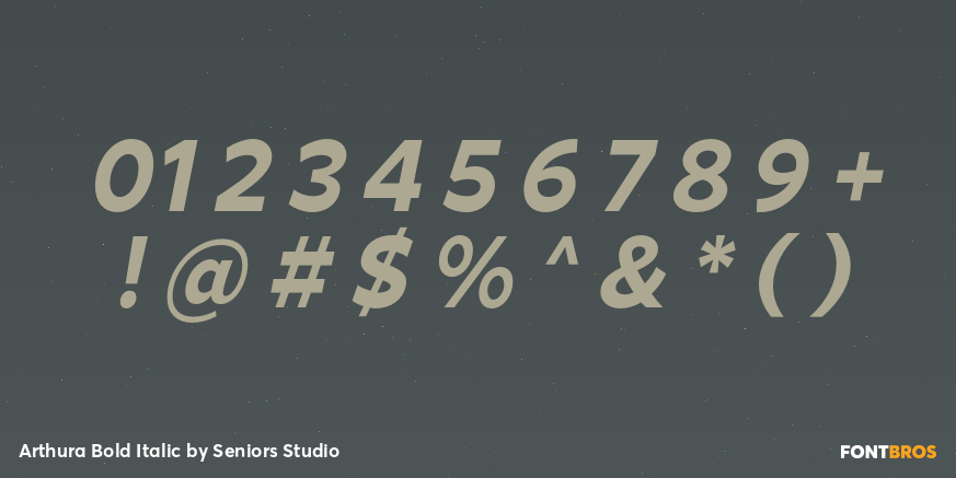 Arthura Bold Italic Font Poster #4