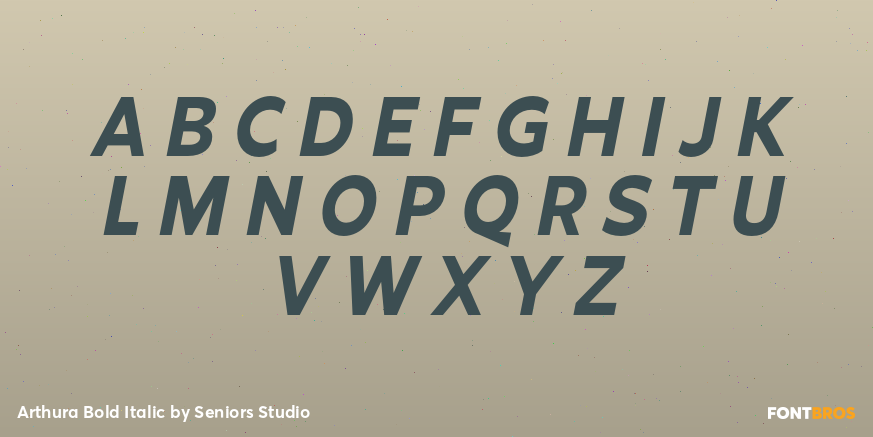 Arthura Bold Italic Font Poster #1