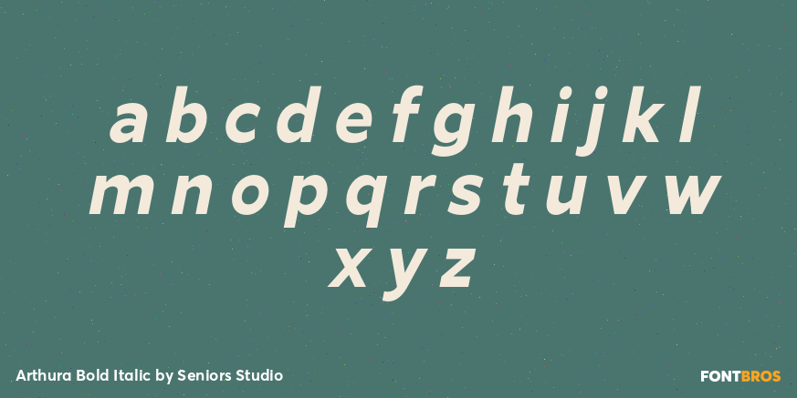 Arthura Bold Italic Font Poster #1
