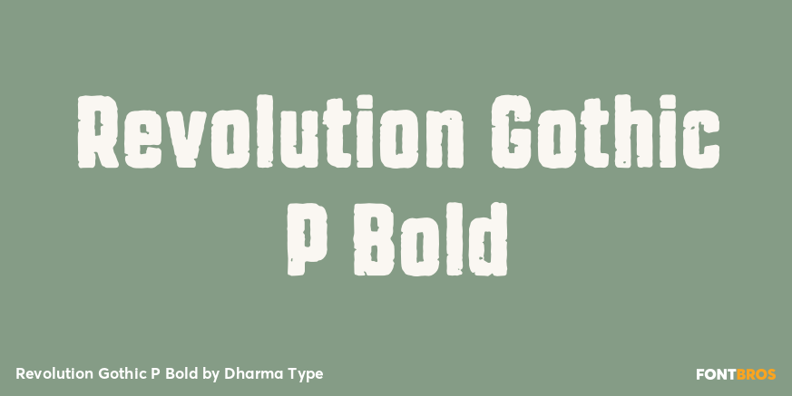 Revolution Gothic P Bold Font Poster #1
