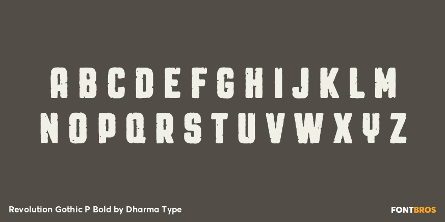 Revolution Gothic P Bold Font Poster #2