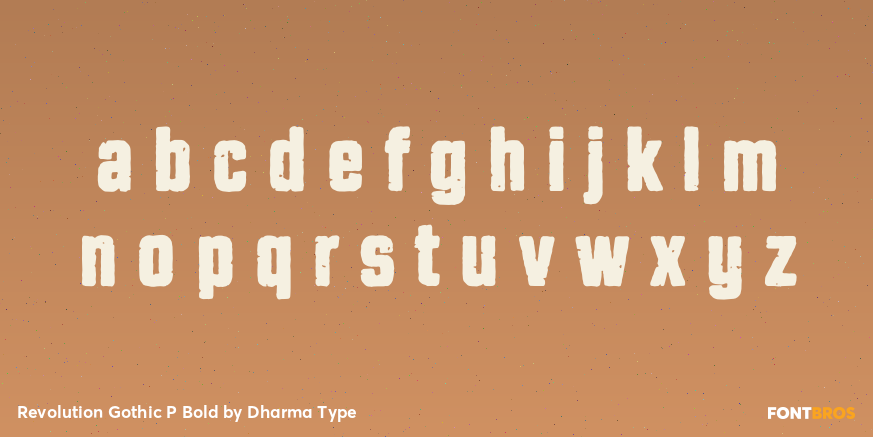 Revolution Gothic P Bold Font Poster #3