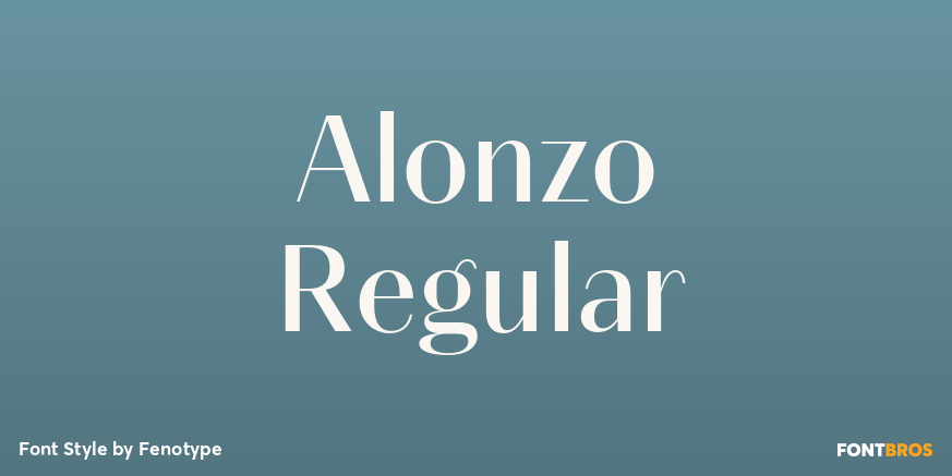 Alonzo Regular Font Poster #1