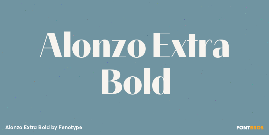 Alonzo Extra Bold Font Poster #1