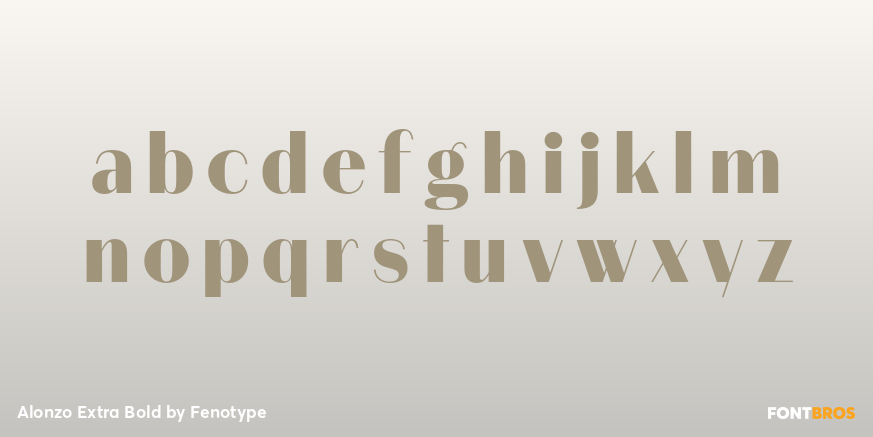 Alonzo Extra Bold Font Poster #3