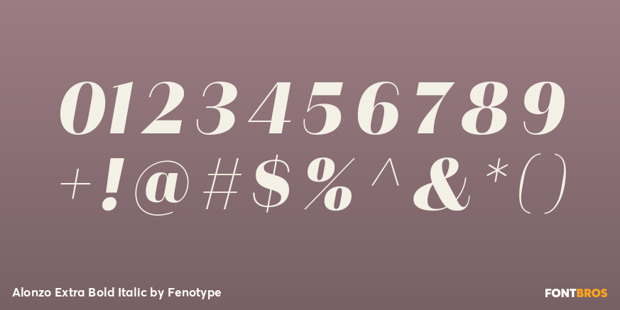 Alonzo Extra Bold Italic Font Poster #1