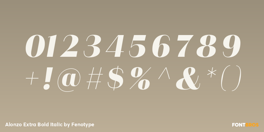Alonzo Extra Bold Italic Font Poster #4