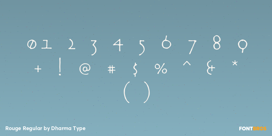 Rouge Regular Font Poster #4