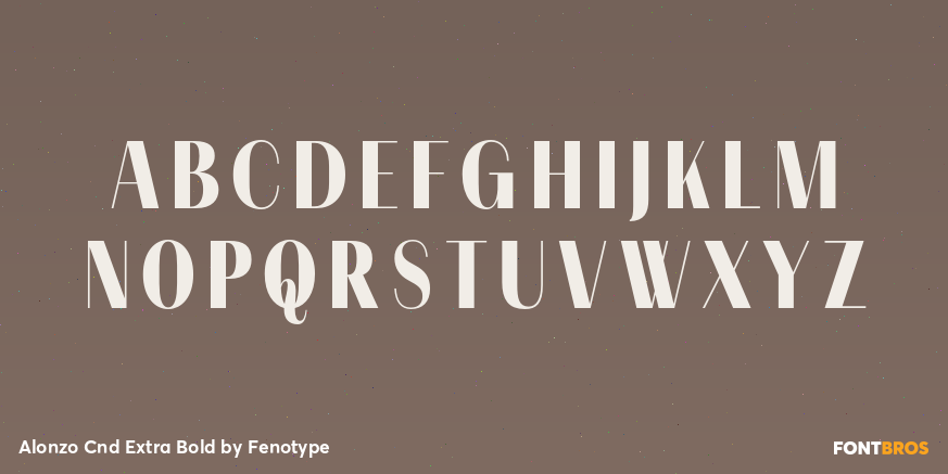 Alonzo Cnd Extra Bold Font Poster #2
