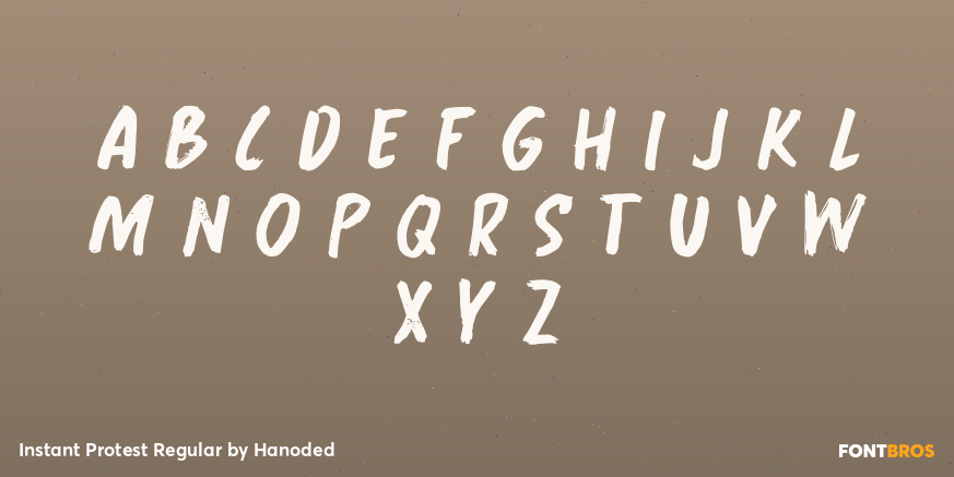 Instant Protest Regular Font Poster #2