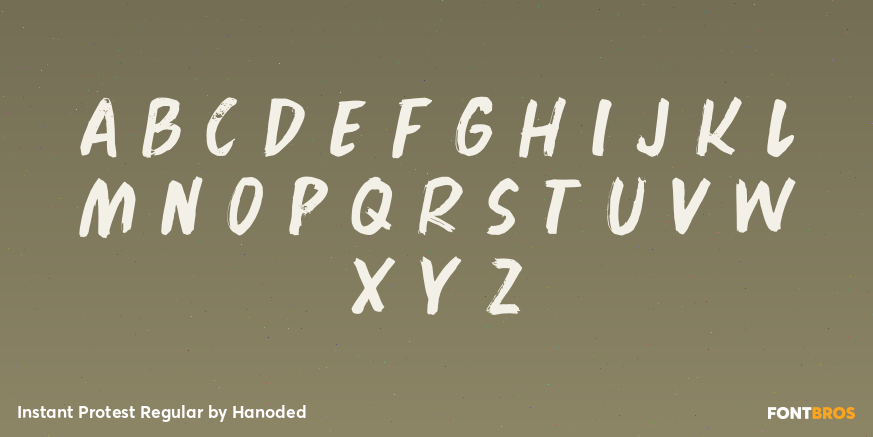Instant Protest Regular Font Poster #3