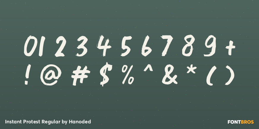 Instant Protest Regular Font Poster #4