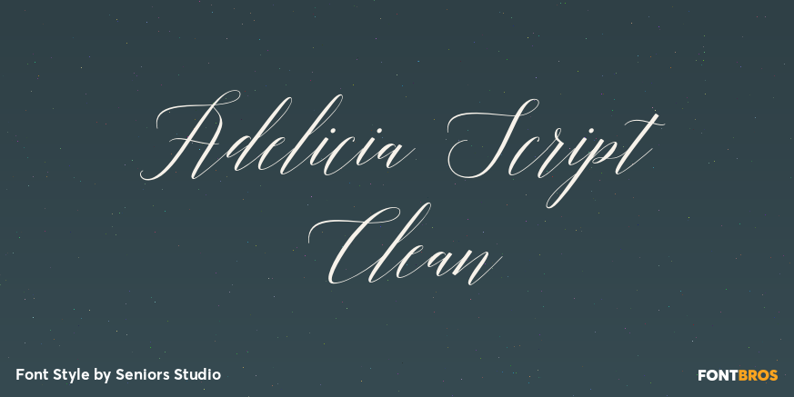 Adelicia Script Clean Poster