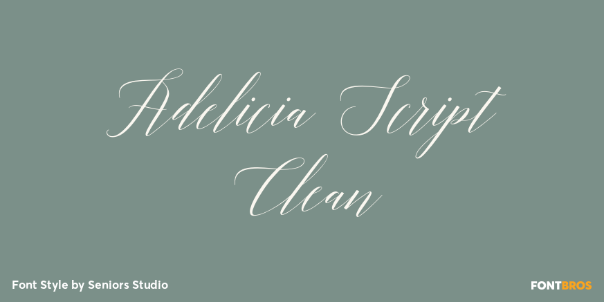 Adelicia Script Clean Poster