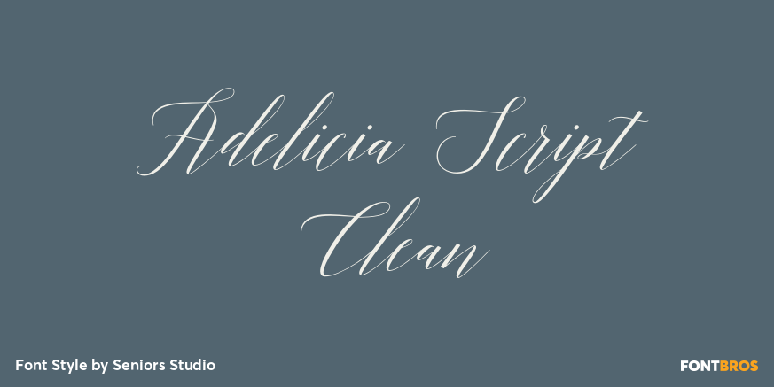 Adelicia Script Clean Poster