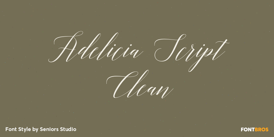 Adelicia Script Clean Poster