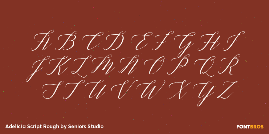 Adelicia Script Rough Font Poster #2