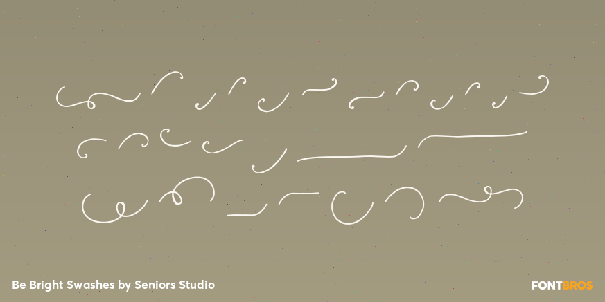 Be Bright Swashes Font Poster #3