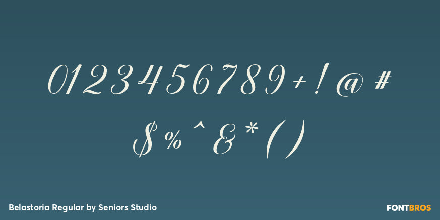 Belastoria Regular Font Poster #4