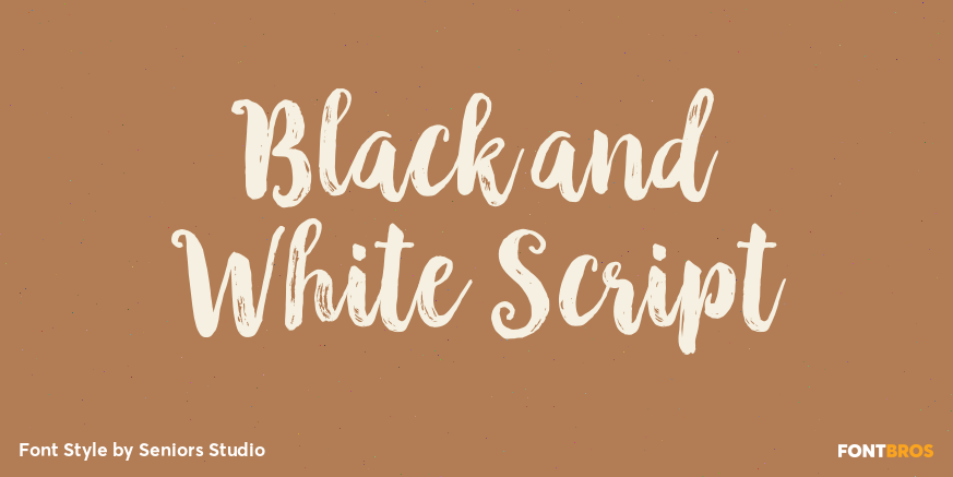 Black and White Script Poster