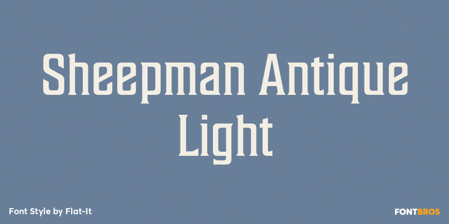 Sheepman Antique Light Font Poster #1