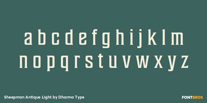 Sheepman Antique Light Font Poster #3