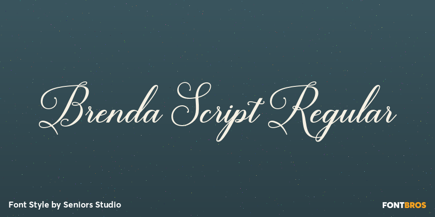Brenda Script Regular Poster