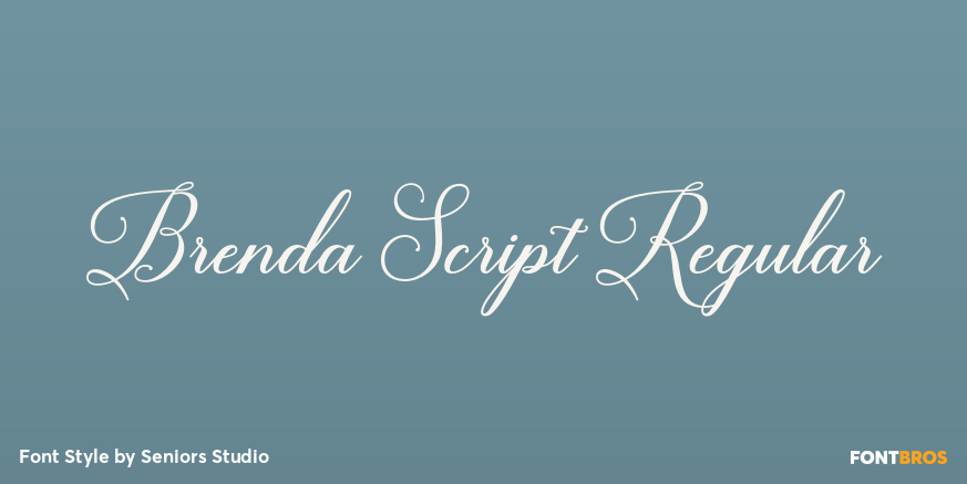 Brenda Script Regular Poster