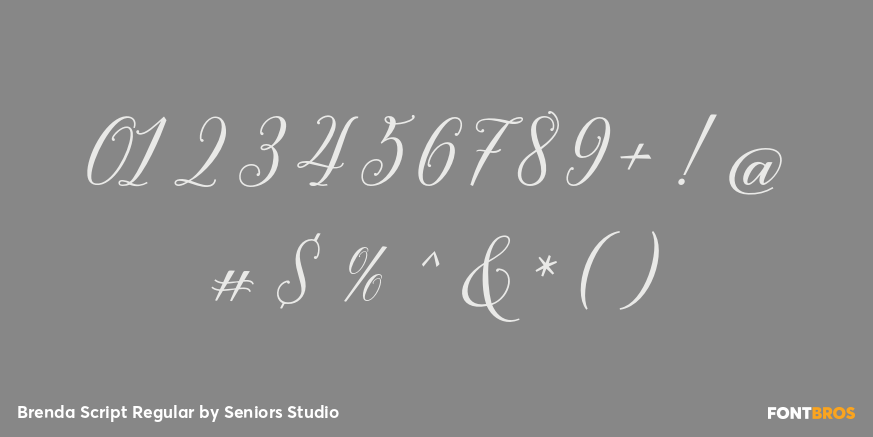 Brenda Script Regular Font Poster #1