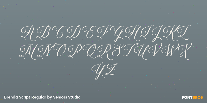 Brenda Script Regular Font Poster #1