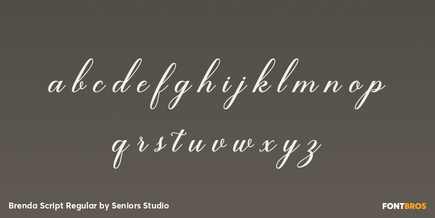 Brenda Script Regular Font Poster #1