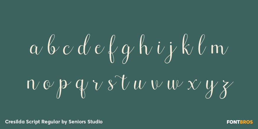 Cresilda Script Regular Font Poster #3
