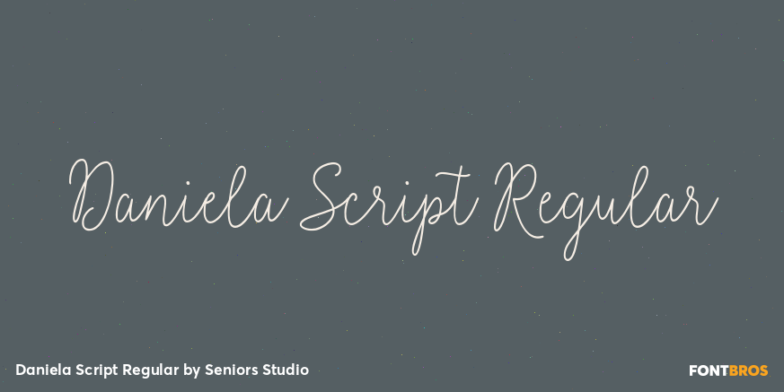 Daniela Script Regular Font Poster #1
