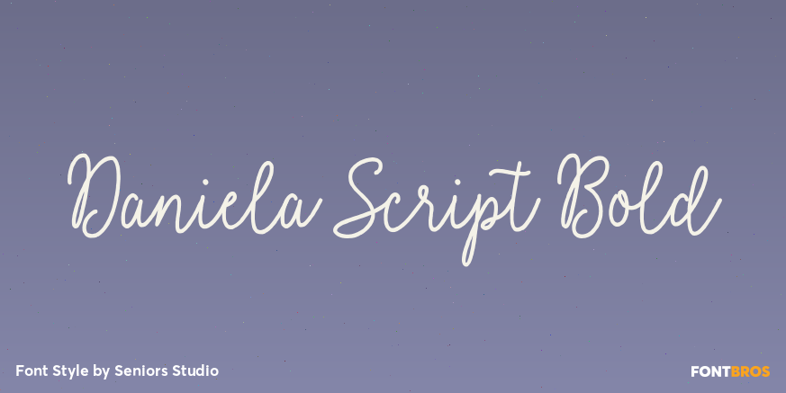 Daniela Script Bold Poster