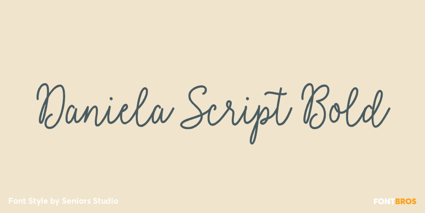 Daniela Script Bold Poster