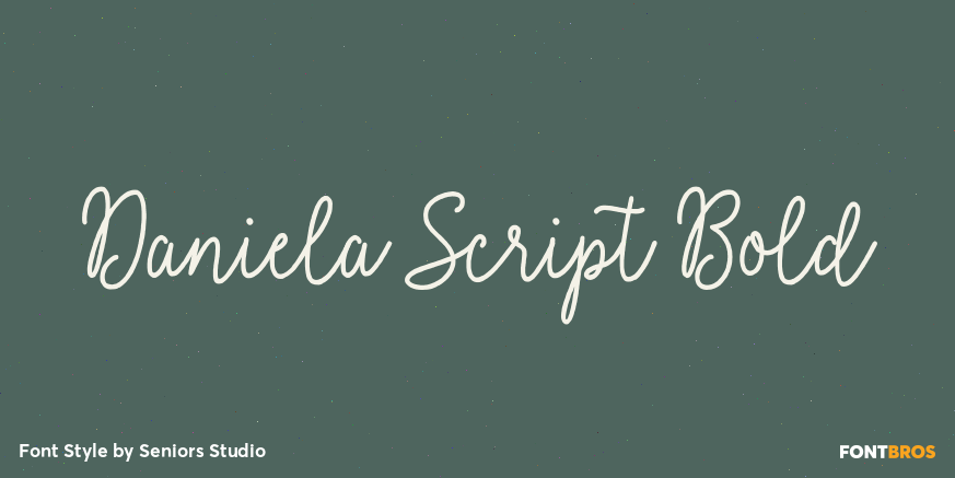 Daniela Script Bold Poster