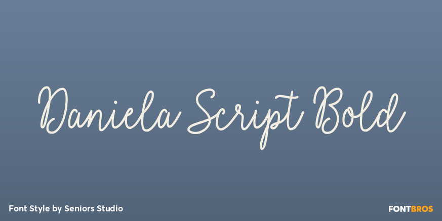 Daniela Script Bold Poster