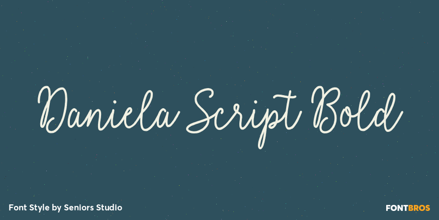 Daniela Script Bold Poster