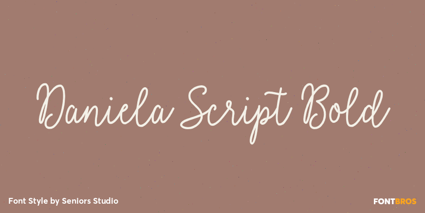 Daniela Script Bold Poster