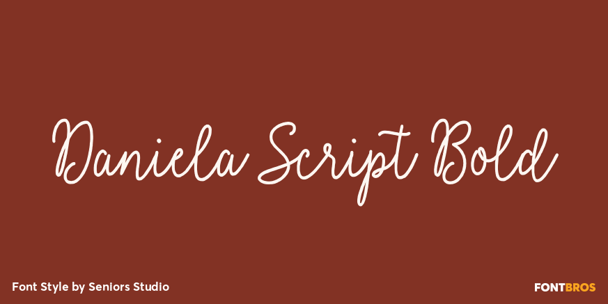 Daniela Script Bold Poster
