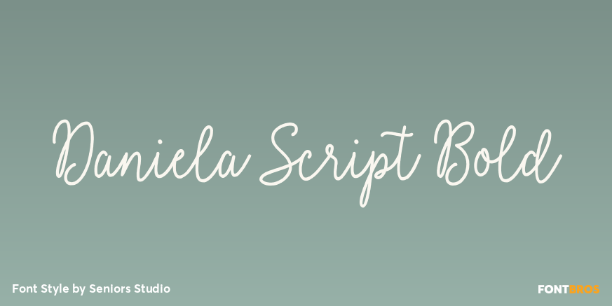 Daniela Script Bold Poster