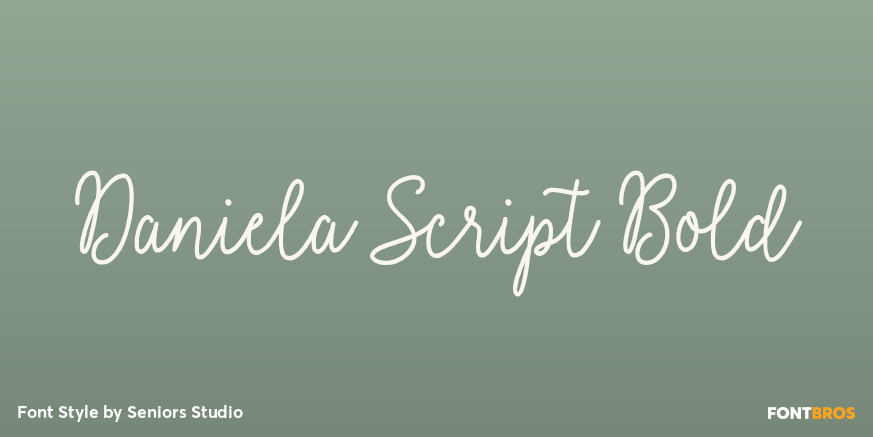 Daniela Script Bold Poster