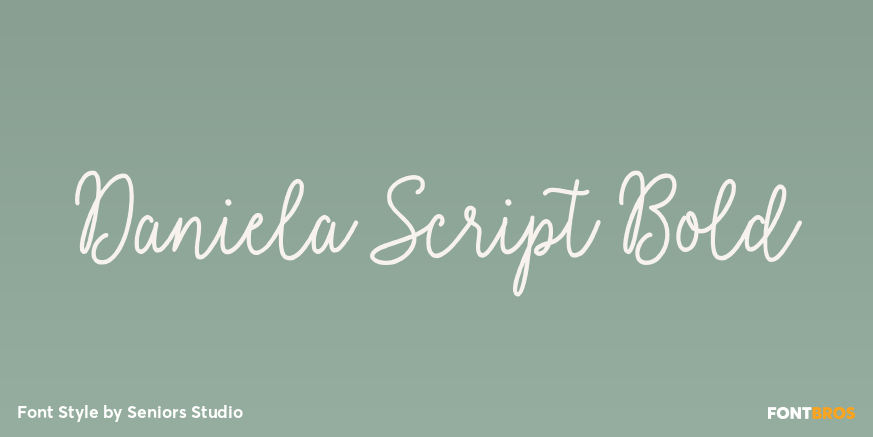 Daniela Script Bold Poster