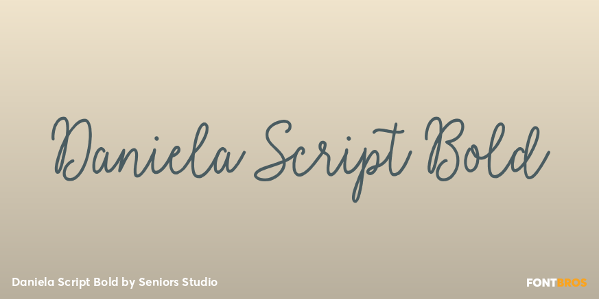 Daniela Script Bold Poster
