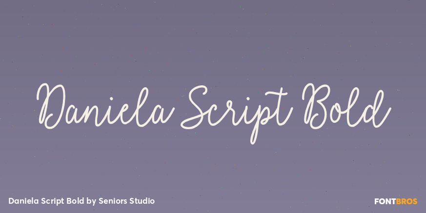 Daniela Script Bold Poster