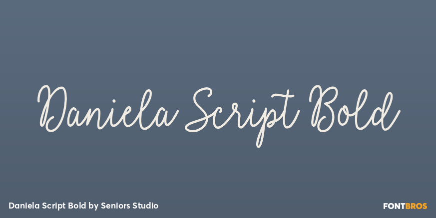 Daniela Script Bold Poster