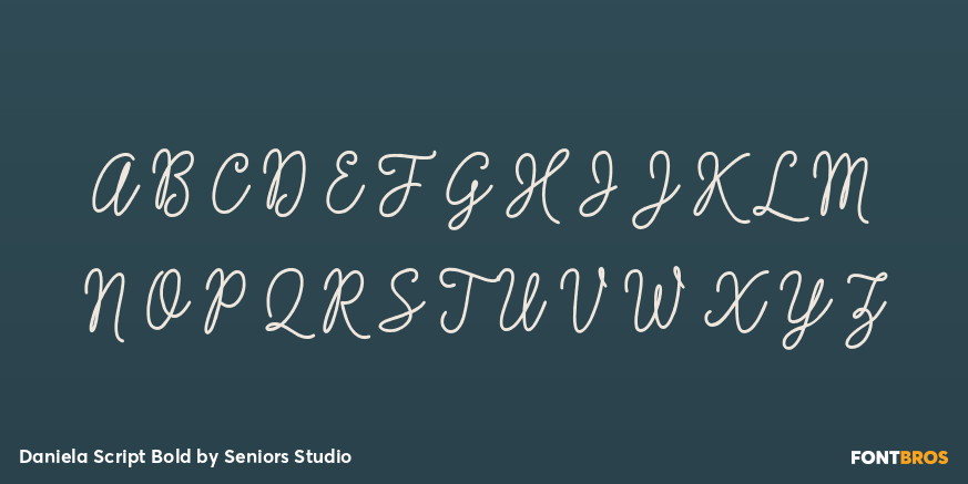 Daniela Script Bold Font Poster #2