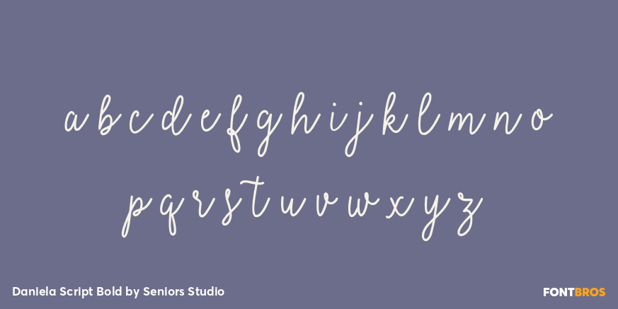 Daniela Script Bold Font Poster #3