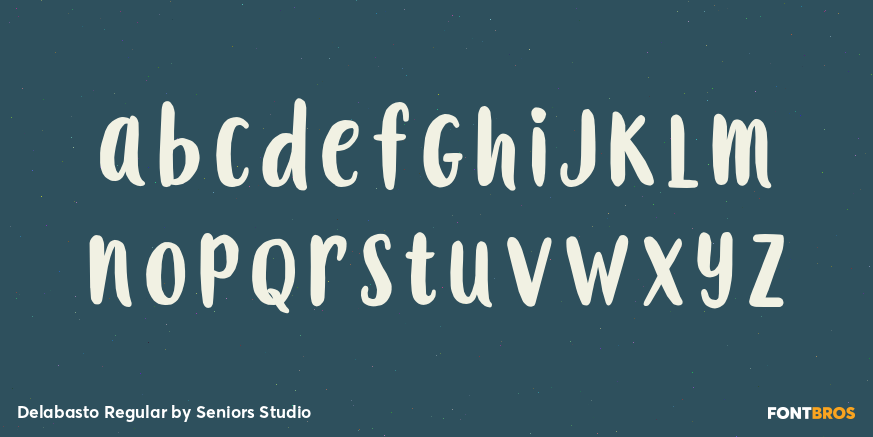 Delabasto Regular Font Poster #2