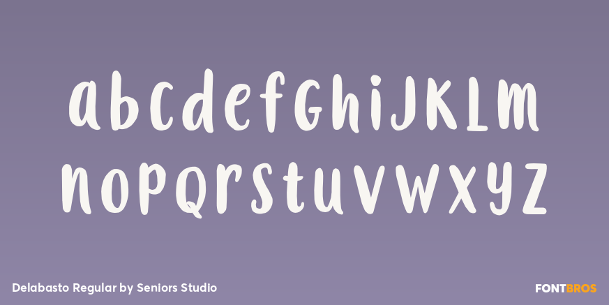 Delabasto Regular Font Poster #3